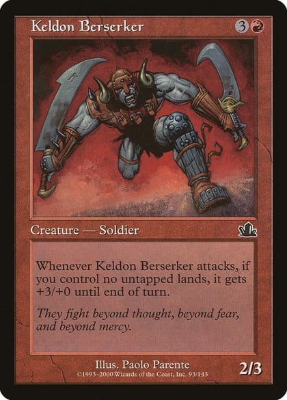 Keldon Berserker, Prophecy 93