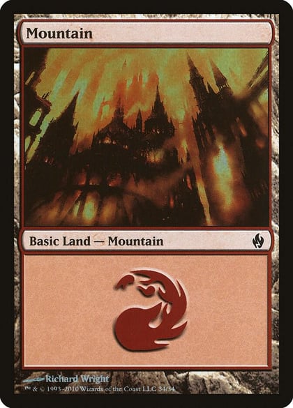 Mountain (34), Premium Deck Series: Fire and Lightning 34