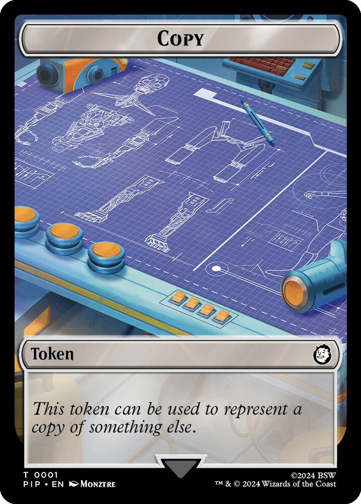 Copy // Junk Double-Sided Token, Universes Beyond: Fallout 1 // 15
