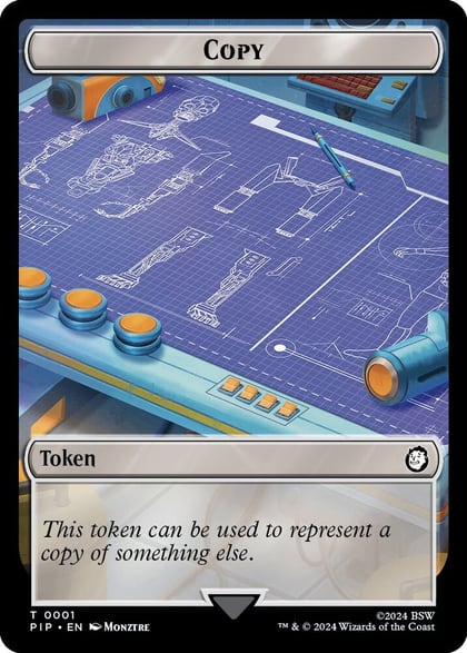 Copy // Human Soldier Double-Sided Token, Universes Beyond: Fallout 1 // 3