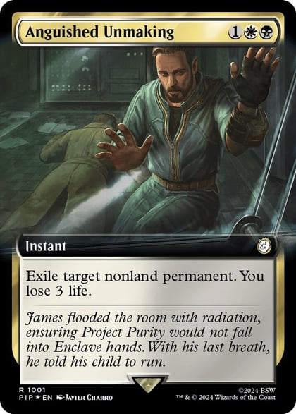 Anguished Unmaking (Extended Art) (Surge Foil), Universes Beyond: Fallout 1001