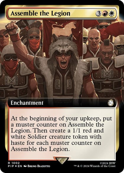 Assemble the Legion (Extended Art) (Surge Foil), Universes Beyond: Fallout 1002