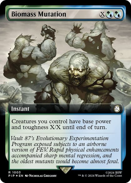 Biomass Mutation (Extended Art) (Surge Foil), Universes Beyond: Fallout 1003