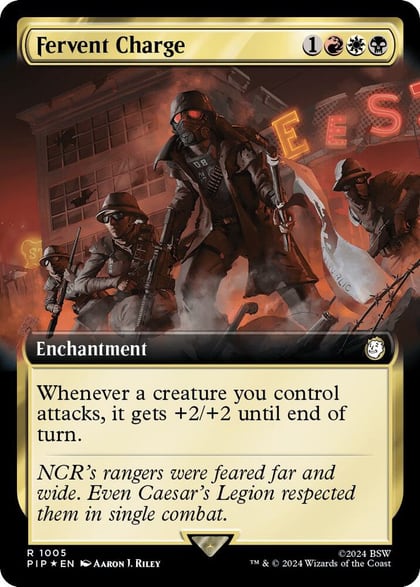 Fervent Charge (Extended Art) (Surge Foil), Universes Beyond: Fallout 1005