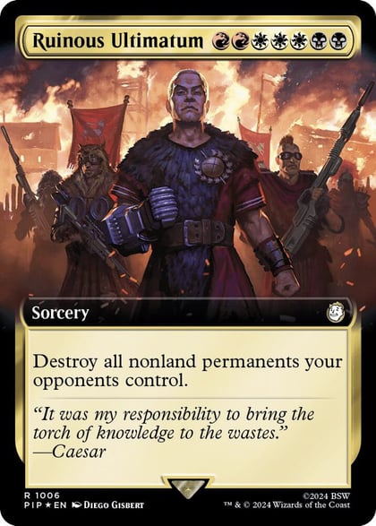 Ruinous Ultimatum (Extended Art) (Surge Foil), Universes Beyond: Fallout 1006