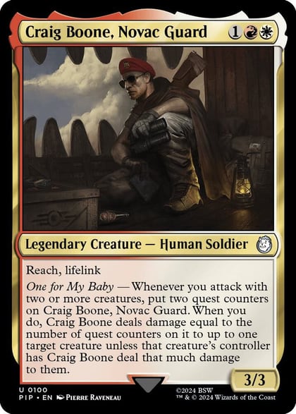 Craig Boone, Novac Guard, Universes Beyond: Fallout 100