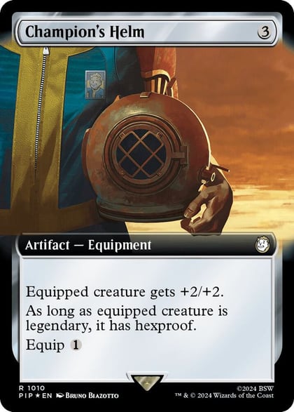 Champion's Helm (Extended Art) (Surge Foil), Universes Beyond: Fallout 1010