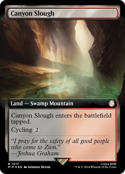 Canyon Slough (Extended Art) (Surge Foil), Universes Beyond: Fallout 1017
