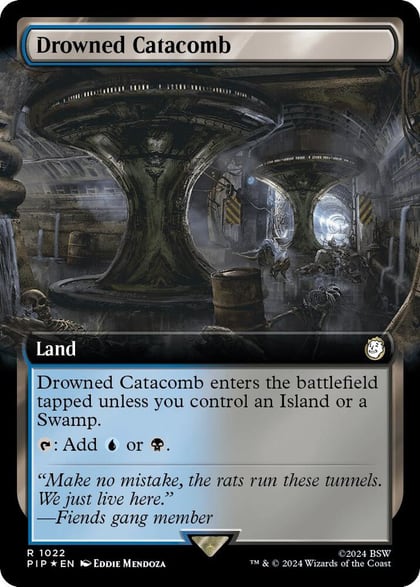 Drowned Catacomb (Extended Art) (Surge Foil), Universes Beyond: Fallout 1022