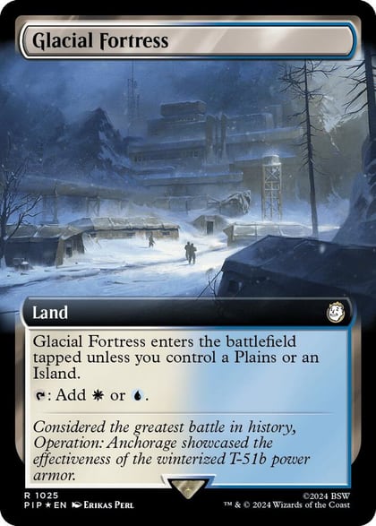 Glacial Fortress (Extended Art) (Surge Foil), Universes Beyond: Fallout 1025