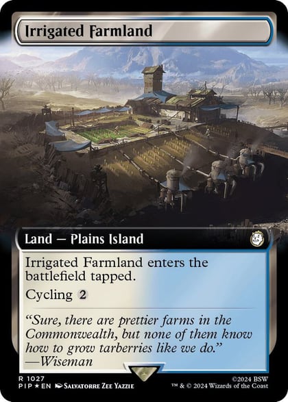 Irrigated Farmland (Extended Art) (Surge Foil), Universes Beyond: Fallout 1027