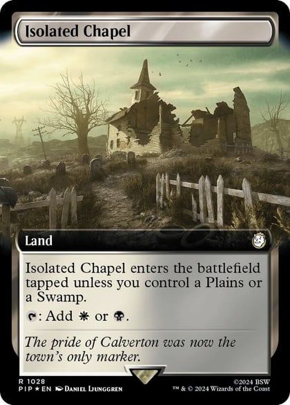 Isolated Chapel (Extended Art) (Surge Foil), Universes Beyond: Fallout 1028