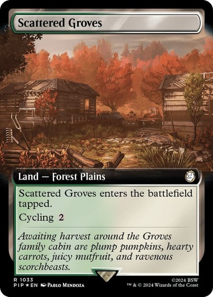 Scattered Groves (Extended Art) (Surge Foil), Universes Beyond: Fallout 1033