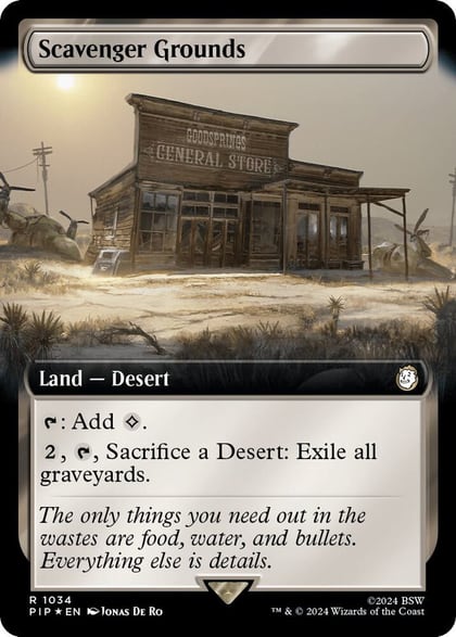 Scavenger Grounds (Extended Art) (Surge Foil), Universes Beyond: Fallout 1034