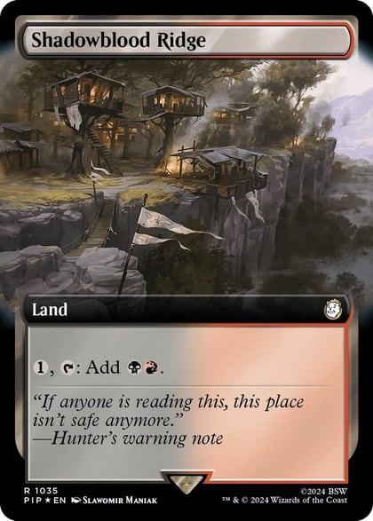 Shadowblood Ridge (Extended Art) (Surge Foil), Universes Beyond: Fallout 1035