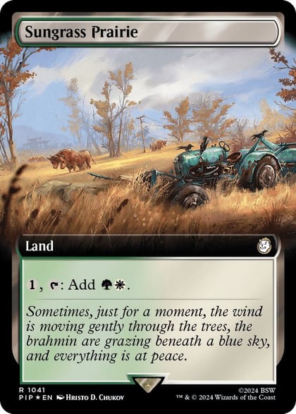 Sungrass Prairie (Extended Art) (Surge Foil), Universes Beyond: Fallout 1041