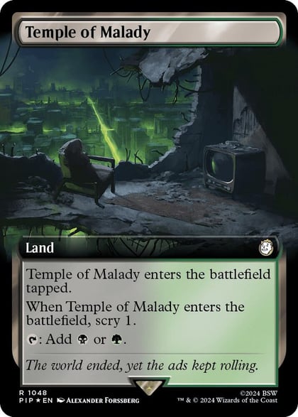 Temple of Malady (Extended Art) (Surge Foil), Universes Beyond: Fallout 1048
