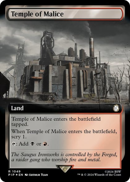 Temple of Malice (Extended Art) (Surge Foil), Universes Beyond: Fallout 1049