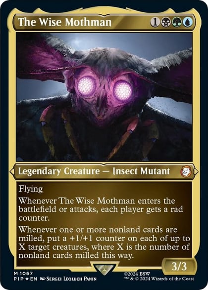 The Wise Mothman (Display Commander) - Thick Stock, Universes Beyond: Fallout 1067