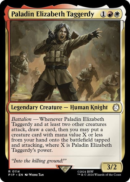 Paladin Elizabeth Taggerdy, Universes Beyond: Fallout 114