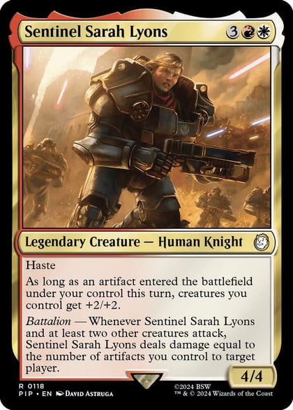 Sentinel Sarah Lyons, Universes Beyond: Fallout 118