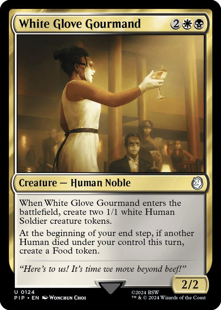 White Glove Gourmand, Universes Beyond: Fallout 124
