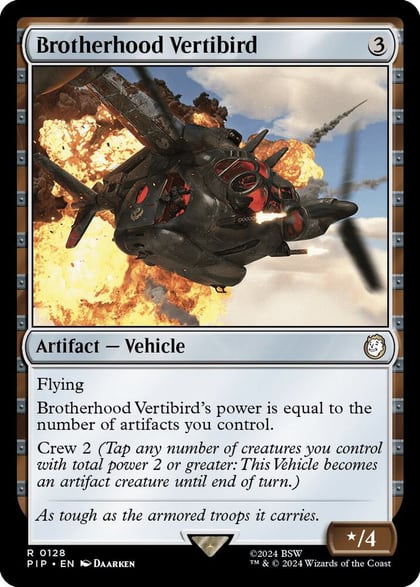Brotherhood Vertibird, Universes Beyond: Fallout 128
