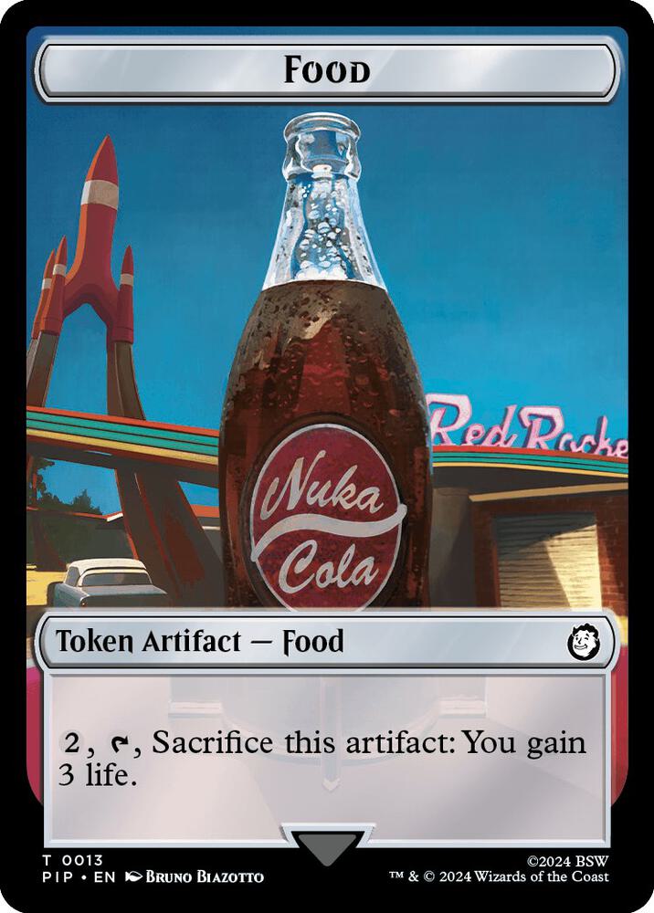 Food (0013) // Squirrel Double-Sided Token, Universes Beyond: Fallout 13 // 9
