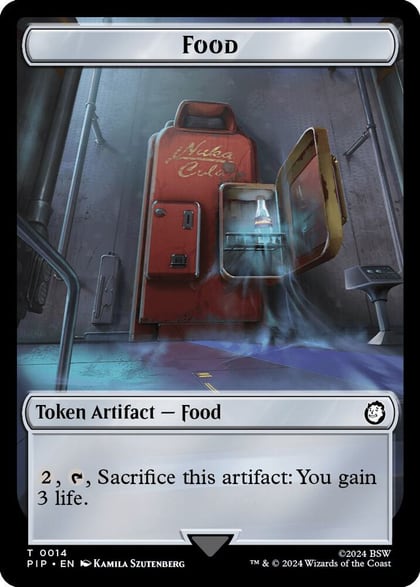 Food (0014) // Human Soldier Double-Sided Token, Universes Beyond: Fallout 14 // 3