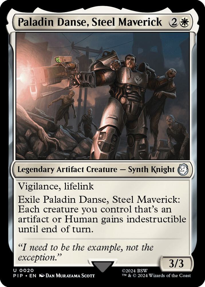 Paladin Danse, Steel Maverick, Universes Beyond: Fallout 20