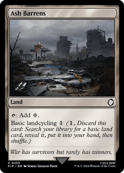 Ash Barrens, Universes Beyond: Fallout 253