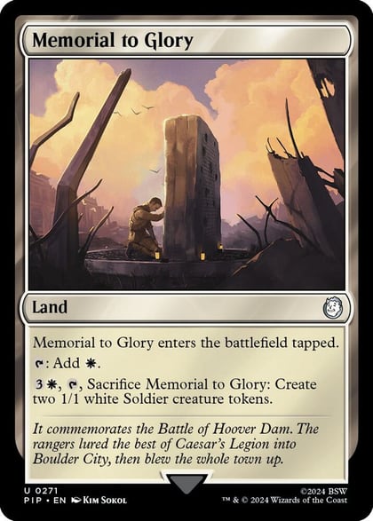 Memorial to Glory, Universes Beyond: Fallout 271