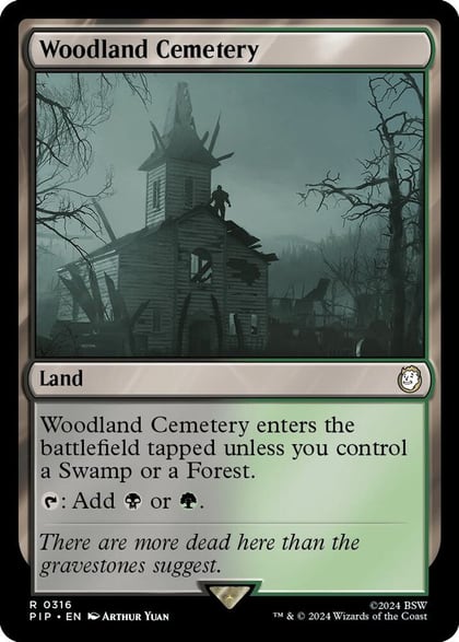 Woodland Cemetery, Universes Beyond: Fallout 316