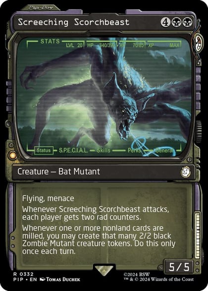 Screeching Scorchbeast (Showcase), Universes Beyond: Fallout 332