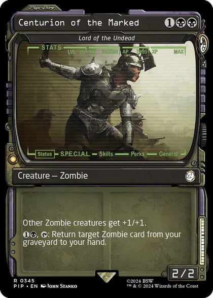 Centurion of the Marked - Lord of the Undead (Showcase), Universes Beyond: Fallout 345