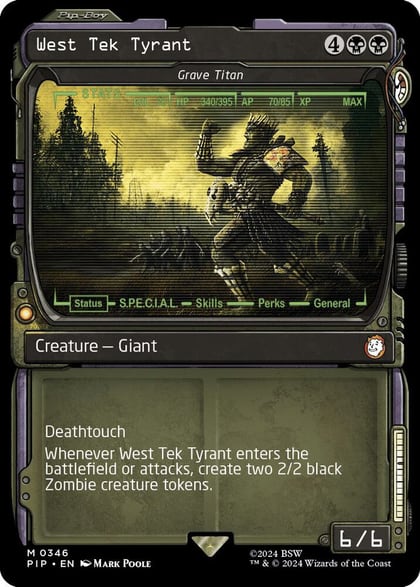 West Tek Tyrant - Grave Titan (Showcase), Universes Beyond: Fallout 346