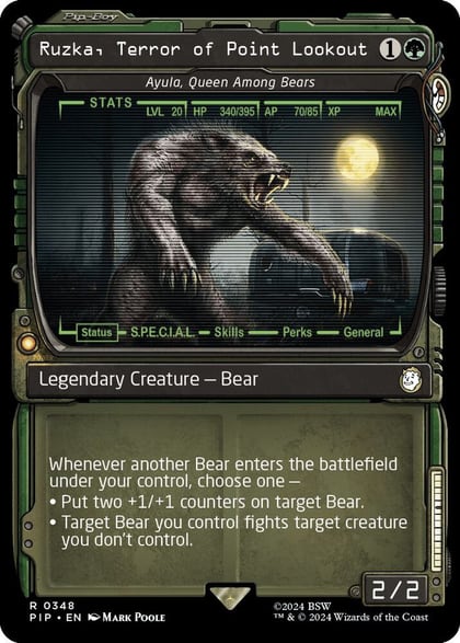 Ruzka, Terror of Point Lookout - Ayula, Queen Among Bears (Showcase), Universes Beyond: Fallout 348
