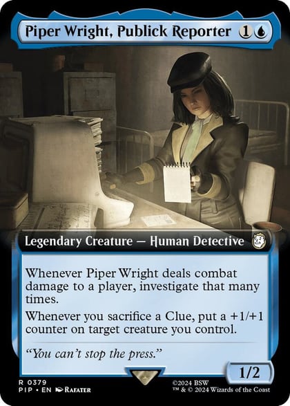 Piper Wright, Publick Reporter (Extended Art), Universes Beyond: Fallout 379