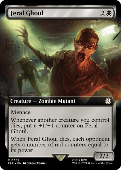 Feral Ghoul (Extended Art), Universes Beyond: Fallout 381