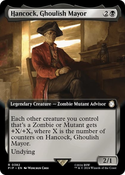 Hancock, Ghoulish Mayor (Extended Art), Universes Beyond: Fallout 382