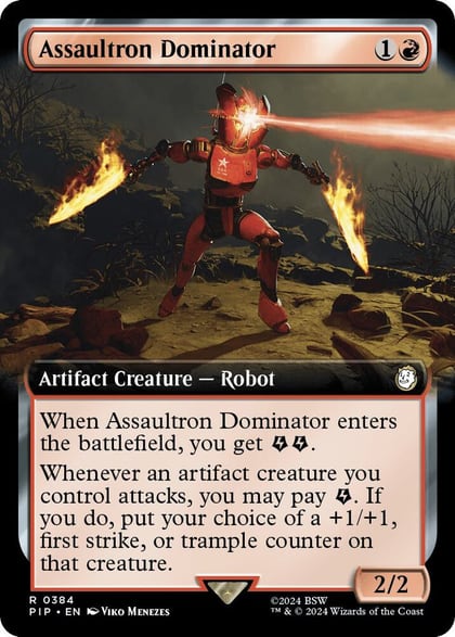 Assaultron Dominator (Extended Art), Universes Beyond: Fallout 384