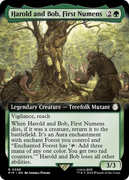 Harold and Bob, First Numens (Extended Art), Universes Beyond: Fallout 398