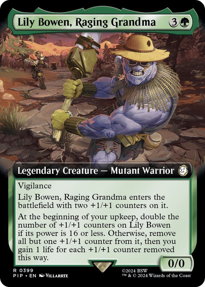 Lily Bowen, Raging Grandma (Extended Art), Universes Beyond: Fallout 399