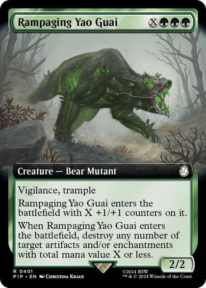 Rampaging Yao Guai (Extended Art), Universes Beyond: Fallout 401