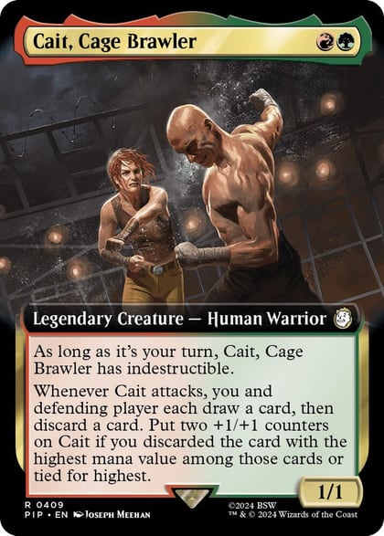 Cait, Cage Brawler (Extended Art), Universes Beyond: Fallout 409