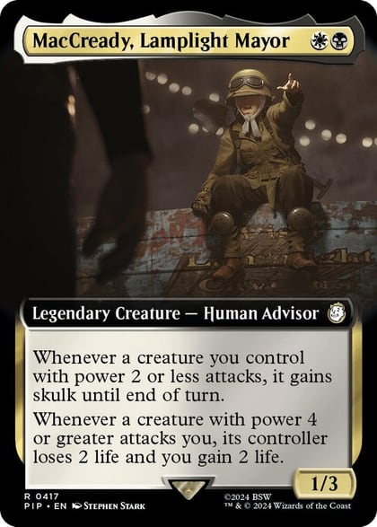 MacCready, Lamplight Mayor (Extended Art), Universes Beyond: Fallout 417