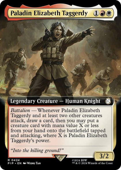 Paladin Elizabeth Taggerdy (Extended Art), Universes Beyond: Fallout 424