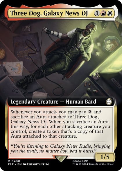 Three Dog, Galaxy News DJ (Extended Art), Universes Beyond: Fallout 430
