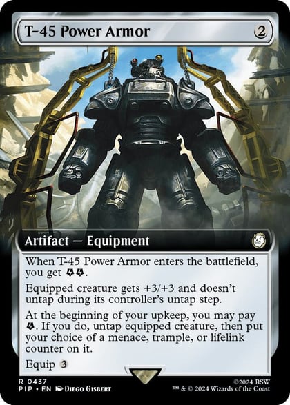 T-45 Power Armor (Extended Art), Universes Beyond: Fallout 437