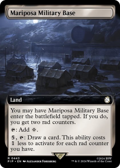 Mariposa Military Base (Extended Art), Universes Beyond: Fallout 443